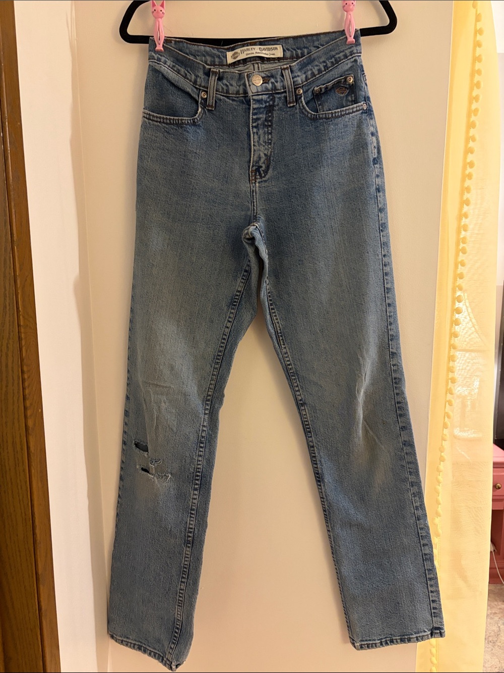 Harley-Davidson Women's Straight Leg Blue Jeans